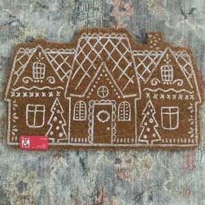 Christmas Gingerbread House Coir Mat